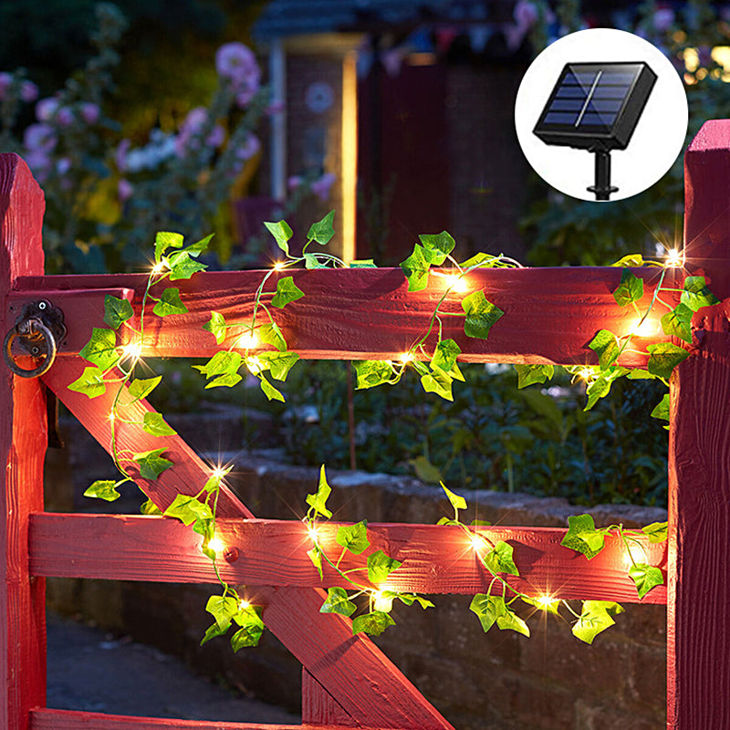 Charming LED outdoor light illuminating garden at night