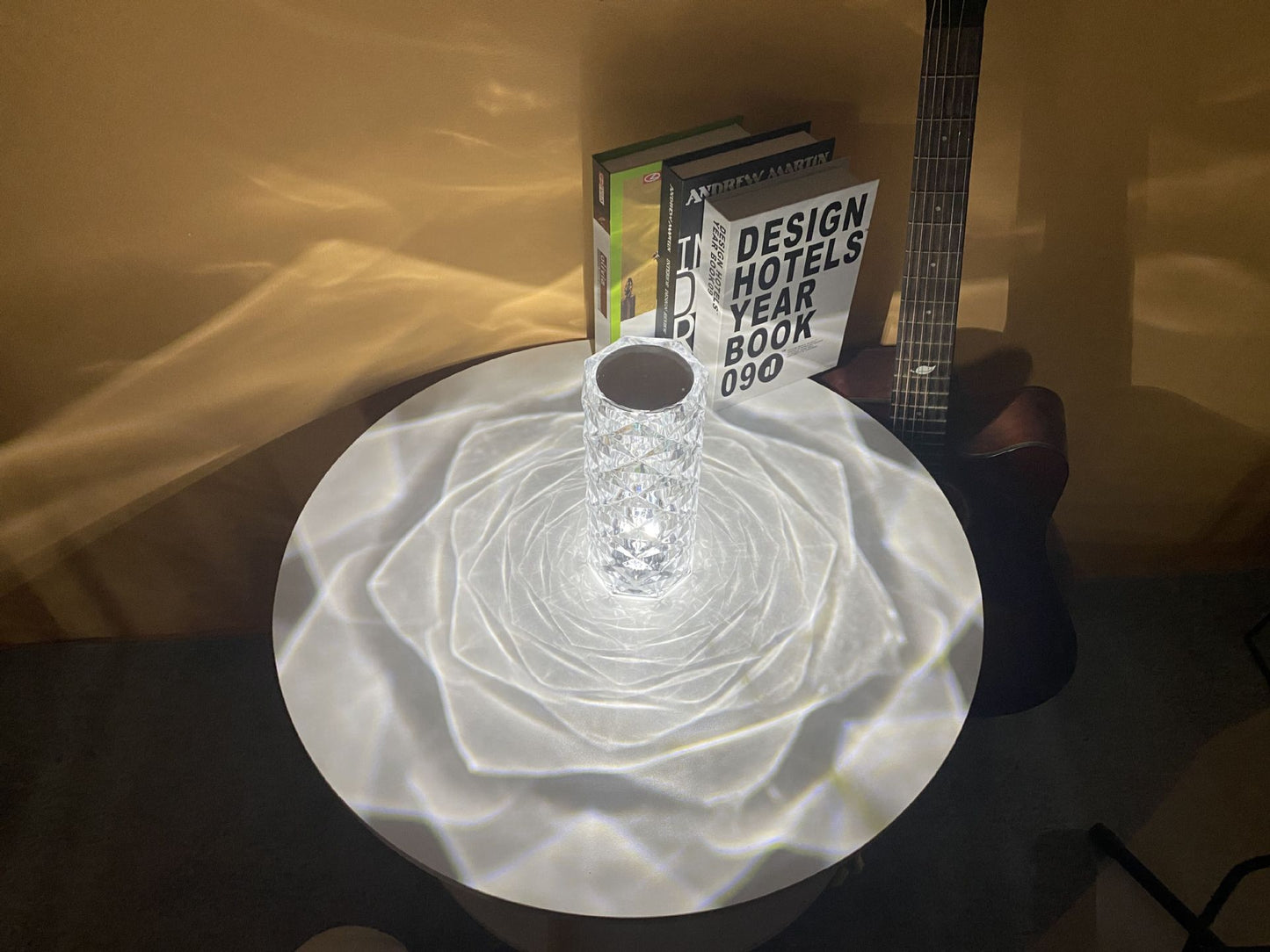 LED Table Lamps with Romantic Rose Diamond Design
