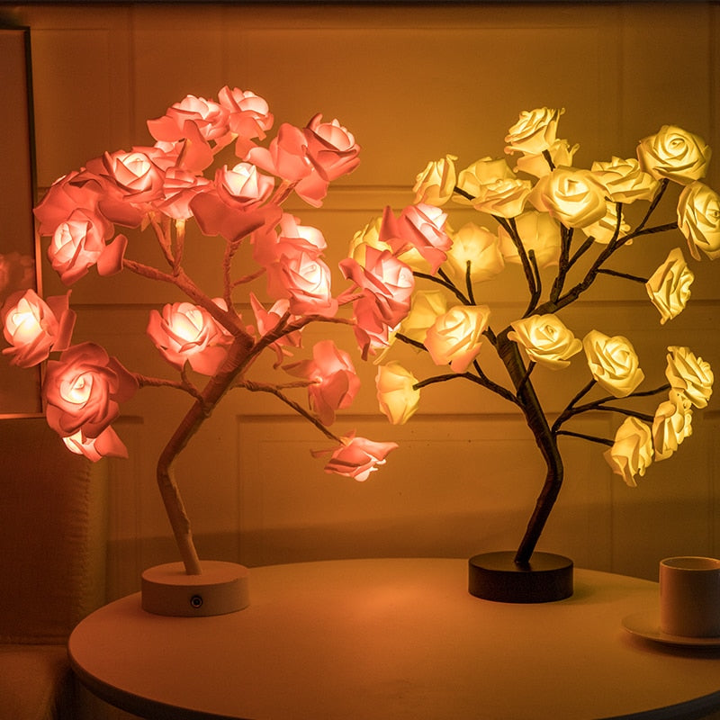 LED Table Lamp with Bonsai Tree Night Lights