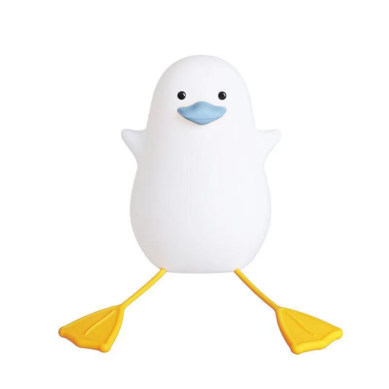 Charming Seagull Night Light crafted in the shape of a seagull, emitting a soft and comforting glow. The light is made from high-quality materials and is displayed against a neutral background, highlighting its intricate design and the calming ambiance it brings to any room.