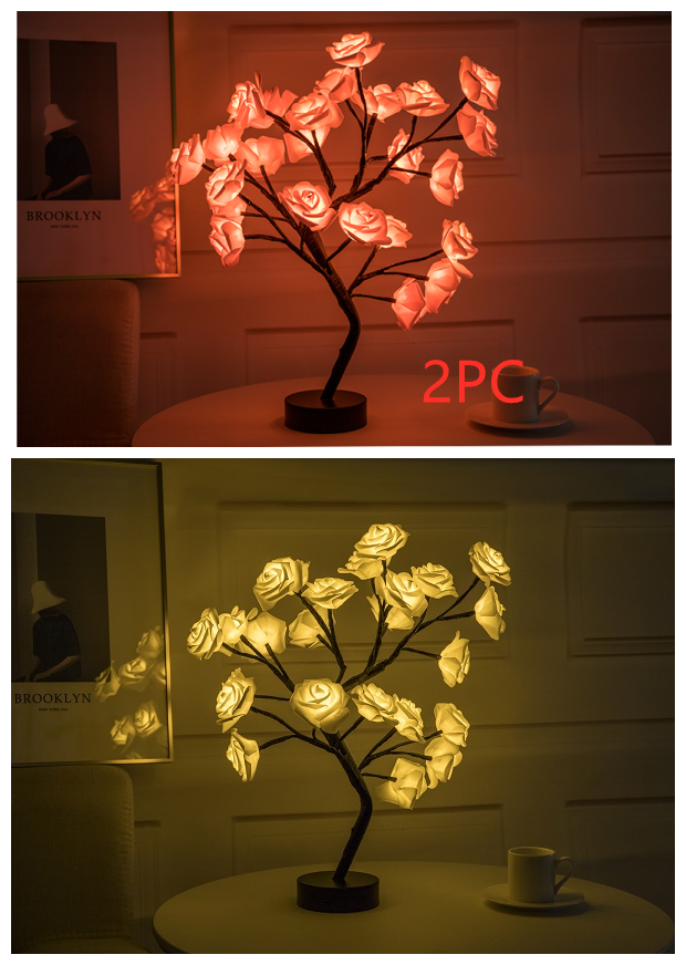 LED Table Lamp with Bonsai Tree Night Lights