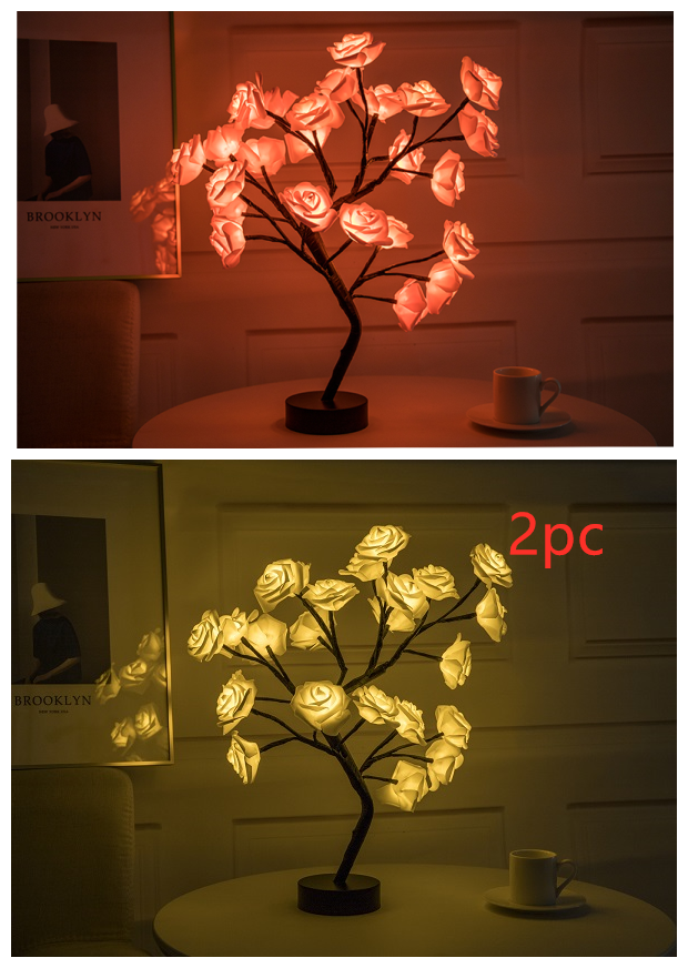 LED Table Lamp with Bonsai Tree Night Lights