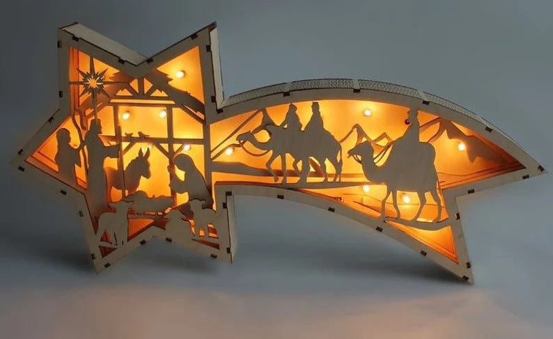 Desk Wooden LED Lamp on Desk - A stylish and eco-friendly light source, adding elegance and functionality to your workspace.