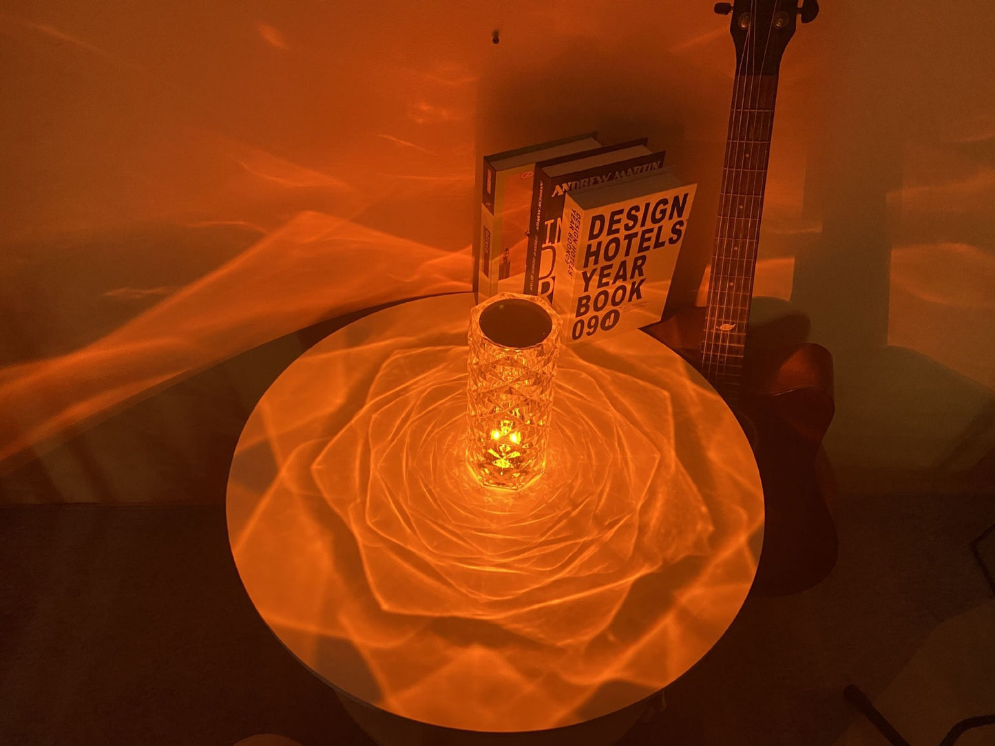LED Table Lamps with Romantic Rose Diamond Design