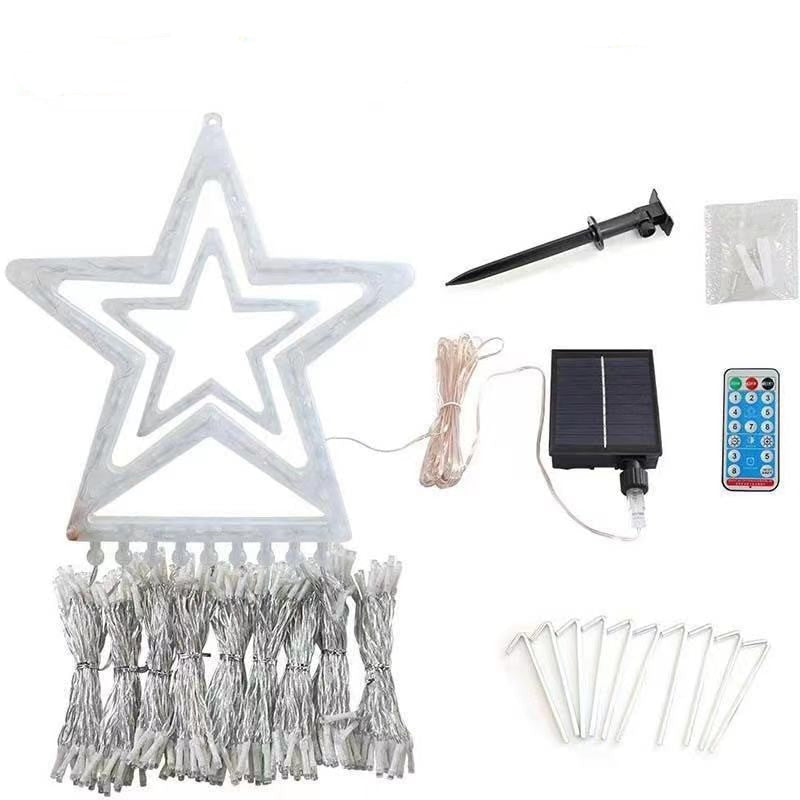 Elegant decorative light with LED five-pointed star
