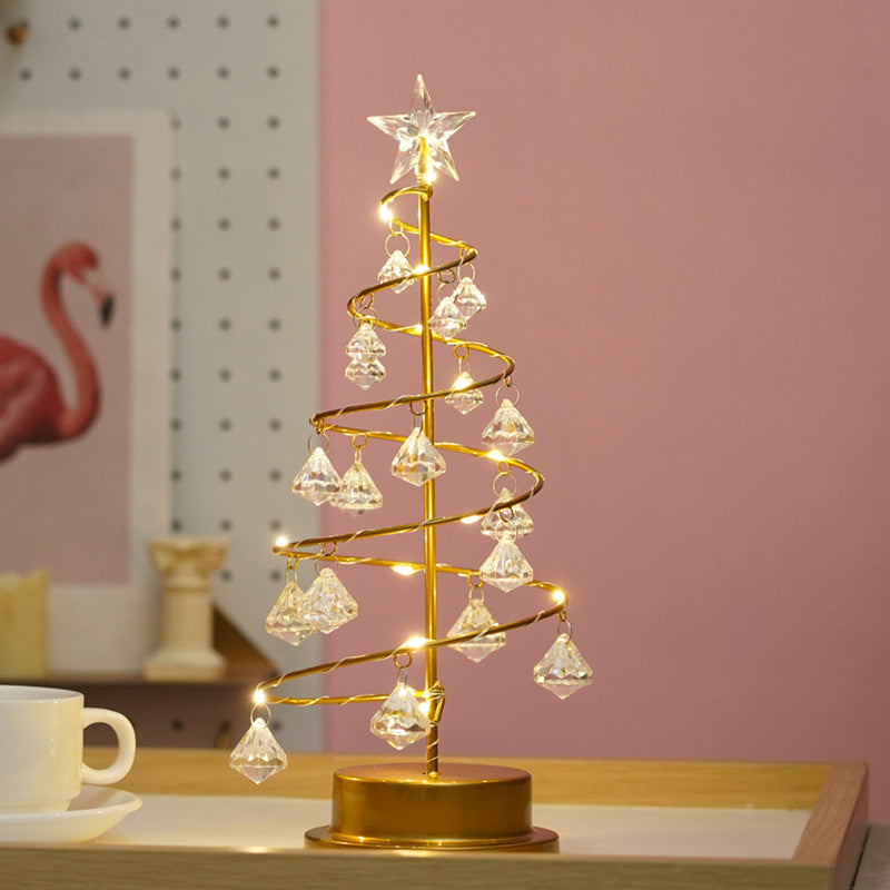 fairy light spirit tree with Christmas tree lights