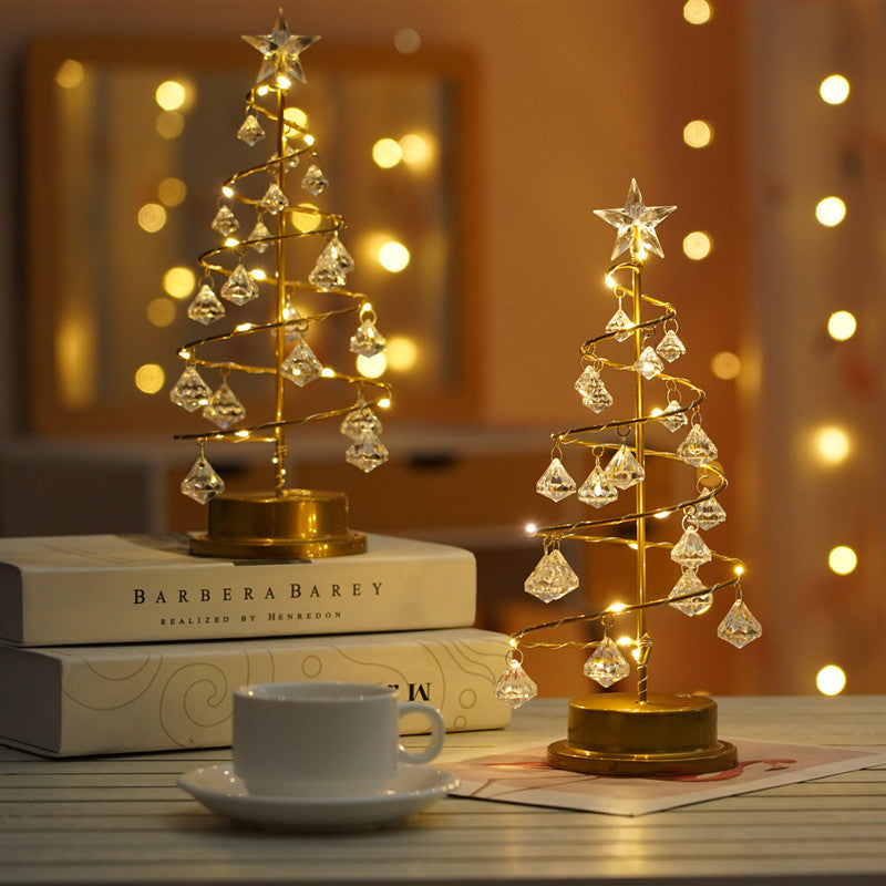 fairy light spirit tree with Christmas tree lights