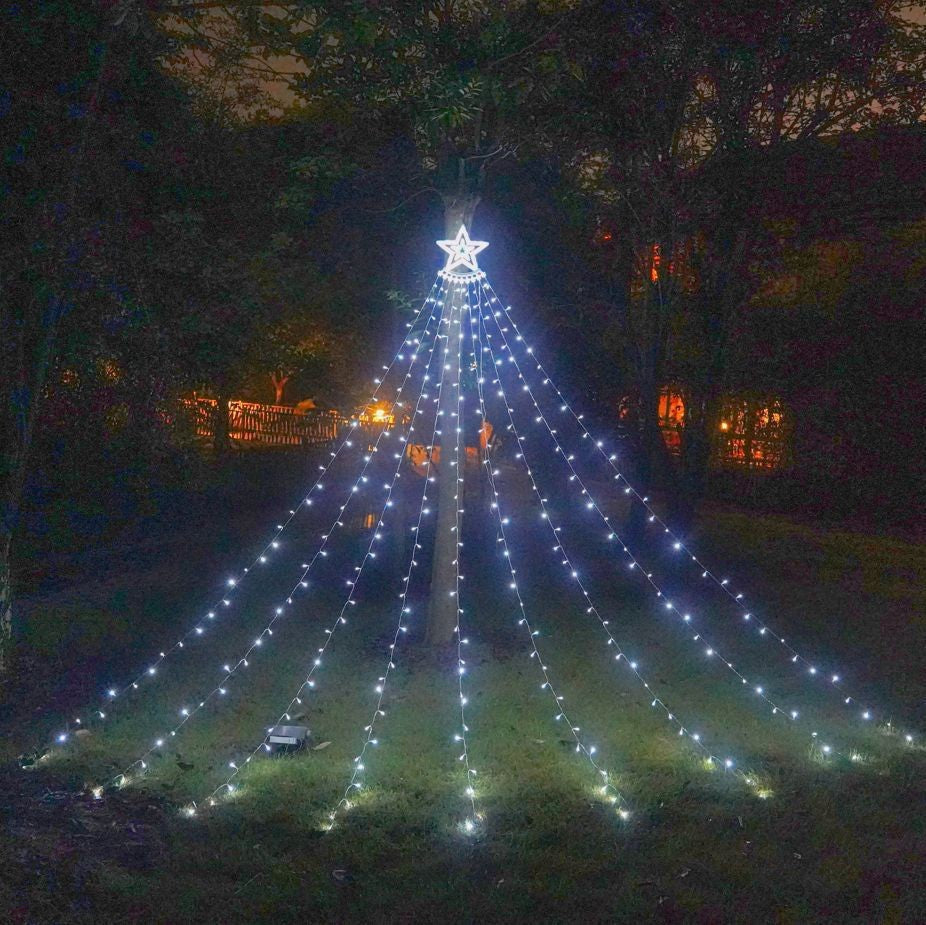 Elegant decorative light with LED five-pointed star