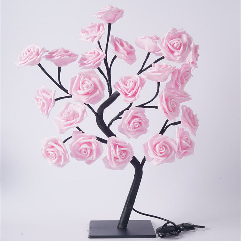 Enchanted Flower Tree Sculpture - A captivating tree adorned with blooming flowers, perfect for adding a touch of enchantment and elegance to your space.