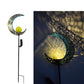 Retro Solar Lawn Lamp casting intricate projection