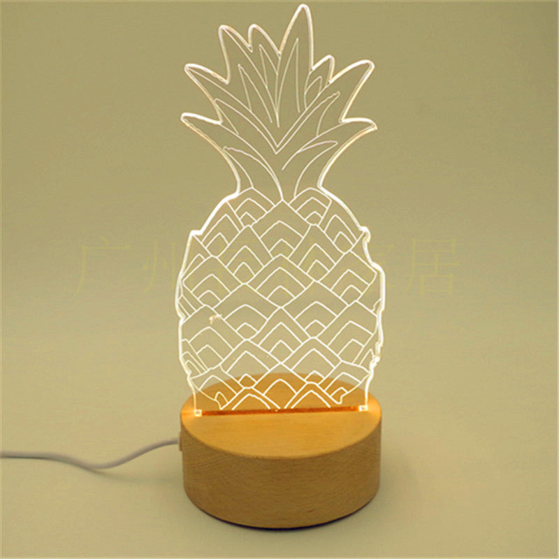 Stunning 3D Wooden Lamp featuring intricate laser-cut design, casting a beautiful pattern of light and shadows when illuminated. The lamp is made from natural wood, adding a warm and rustic touch to any room, and is displayed on a wooden table to highlight its elegant design.