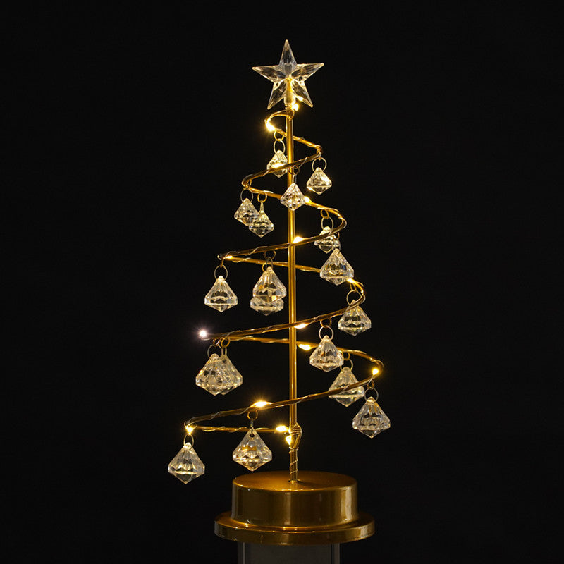 fairy light spirit tree with Christmas tree lights