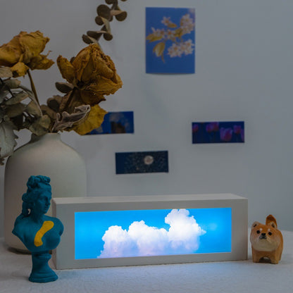 Sky Night Light on Nightstand - A captivating celestial-themed night light, bringing the magic of the night sky into your room, perfect for creating a tranquil atmosphere.