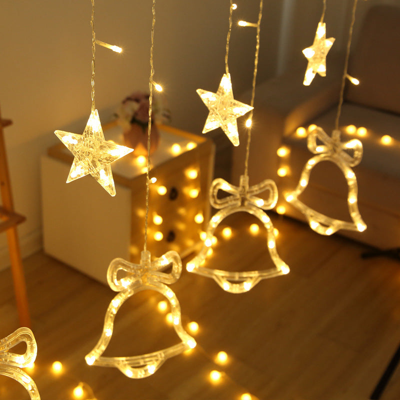 LED Decorative Light String with Star Curtain Design