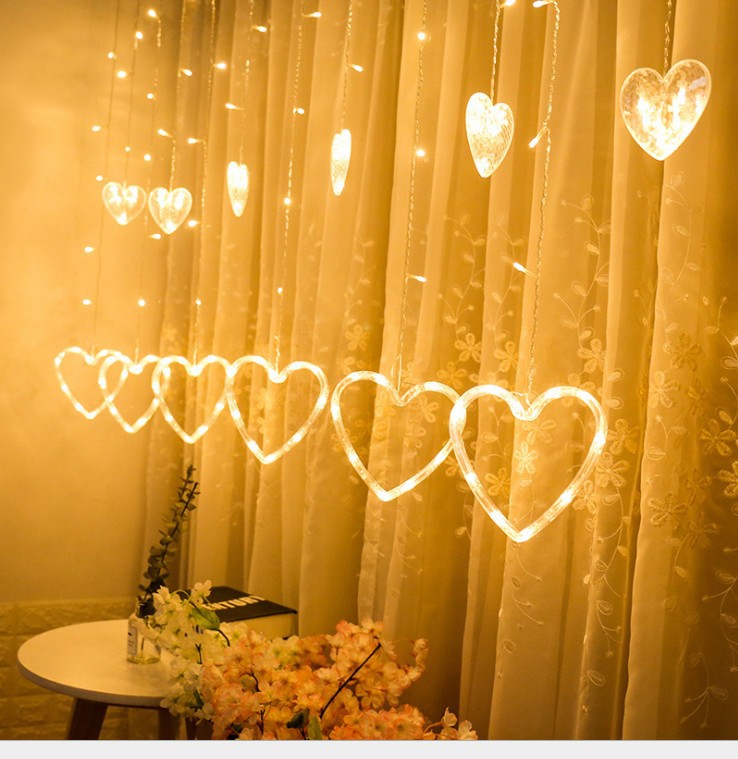 LED Decorative Light String with Star Curtain Design