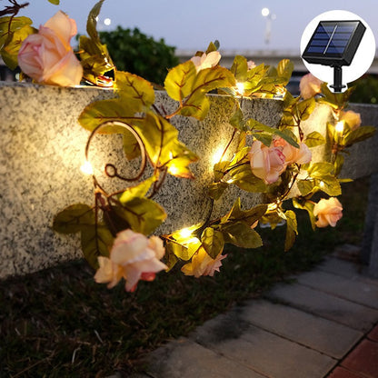 Charming LED outdoor light illuminating garden at night